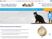 Tablet Screenshot of gordonvet.com.au